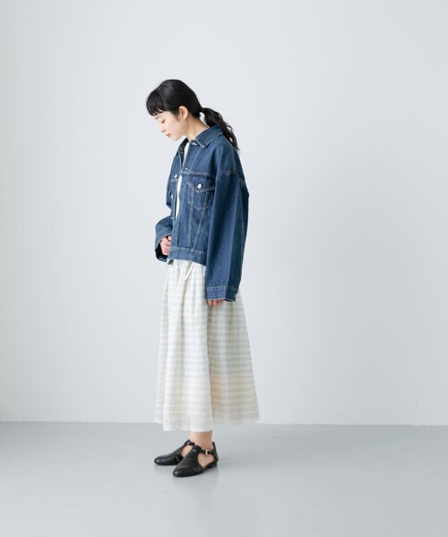 かぐれ（カグレ）の「HARi　WIDE SLEEVE DENIM JACKET（デニムジャケット・レディース・USED・2）」の9枚目の写真