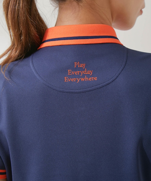 ROPE'（ロペ）の「【UV】【吸水速乾】クールマックス半袖ポロシャツ（ポロシャツ・レディース・ホワイト/ネイビー・L/M/S）」の20枚目の写真