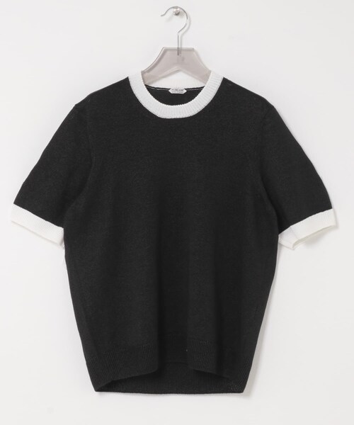 URBAN RESEARCH（アーバンリサーチ）の「PURLAM　WASHI M-G TENJIKU CREW-NECK SHORT-SLEEVE（ニット/セーター・メンズ・WHITE/BLACK/GREEN/B.PURPLE/WHITE×BK/BK×WHITE・2/3）」の17枚目の写真