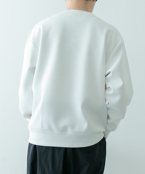 ITEMS URBANRESEARCH（アイテムズ アーバンリサーチ）の「ストレッチダンボール 切替トップス B（スウェット・メンズ・NVY/MOC/BLK・M/L）」の21枚目の写真