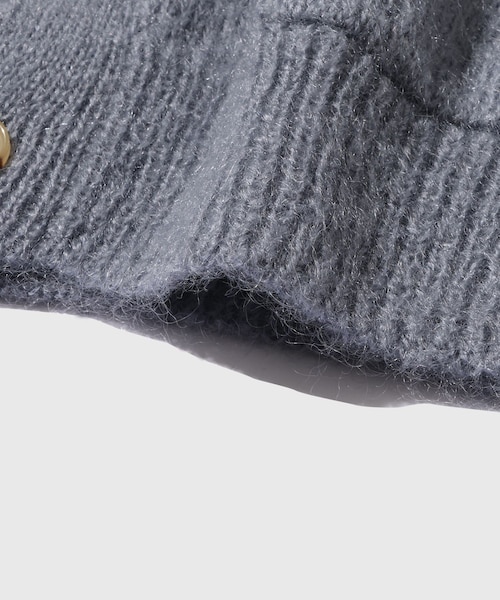 ADAM ET ROPE'（アダムエロペ）の「【BATONER/バトナー】PURE MOHAIR V CARDIGAN（カーディガン/ボレロ・メンズ・ブラック/グレー/パープル・2/3）」の14枚目の写真