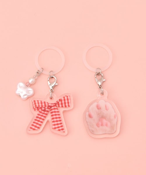 Lattice（Lattice）の「【1/5 11:00～販売開始】【MFKT】めじるしチャームセット(2P)（バッグ・レディース・オレンジ/ピンク/イエロー/ブルー・FREE）」の4枚目の写真