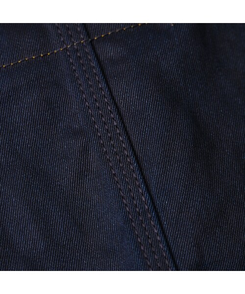 45R（フォーティファイブアール）の「双糸チノの908カバーオール（インディゴ）（ジャケット/アウター・レディース・73-45×藍納戸・01-XS/02-S/03-M/04-L/05-XL）」の19枚目の写真