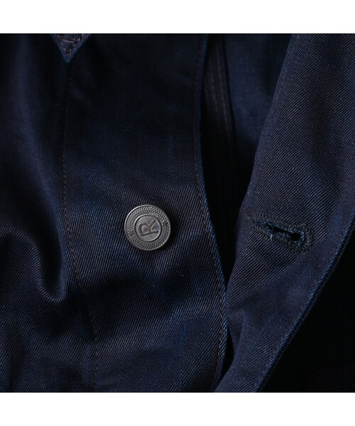 45R（フォーティファイブアール）の「双糸チノの908カバーオール（インディゴ）（ジャケット/アウター・レディース・73-45×藍納戸・01-XS/02-S/03-M/04-L/05-XL）」の16枚目の写真