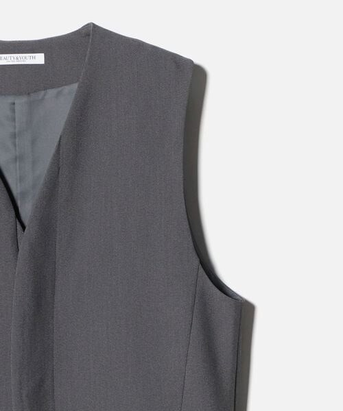 BEAUTY&YOUTH UNITED ARROWS（ビューティーアンドユースユナイテッドアローズ）の「Vネックオールインワン（オールインワン・サロペット・レディース・BLACK(10)/DK.GRAY(23)・S/M）」の12枚目の写真