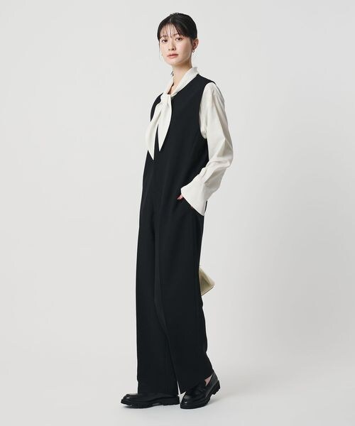 BEAUTY&YOUTH UNITED ARROWS（ビューティーアンドユースユナイテッドアローズ）の「Vネックオールインワン（オールインワン・サロペット・レディース・BLACK(10)/DK.GRAY(23)・S/M）」の5枚目の写真
