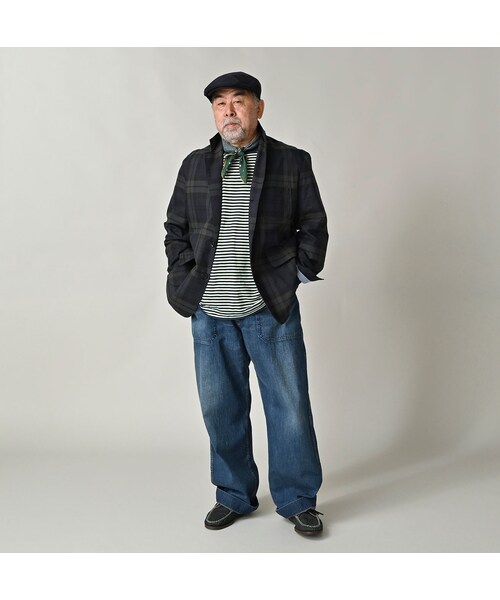 45R(フォーティファイブアール)の「ギャバブルタイルの908みゆきジャケット(ジャケット/アウター・レディース・73-レジメンストライプ/94-ブラックウォッチ・01-XS/02-S/03-M/04-L)」の5枚目の写真