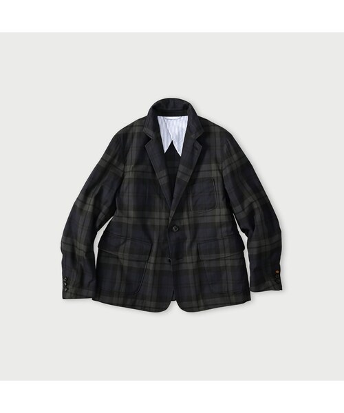 45R(フォーティファイブアール)の「ギャバブルタイルの908みゆきジャケット(ジャケット/アウター・レディース・73-レジメンストライプ/94-ブラックウォッチ・01-XS/02-S/03-M/04-L)」の2枚目の写真