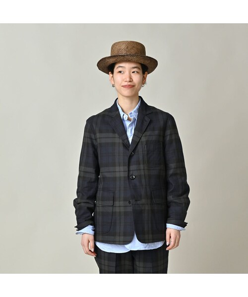 45R(フォーティファイブアール)の「ギャバブルタイルの908みゆきジャケット(ジャケット/アウター・レディース・73-レジメンストライプ/94-ブラックウォッチ・01-XS/02-S/03-M/04-L)」の9枚目の写真