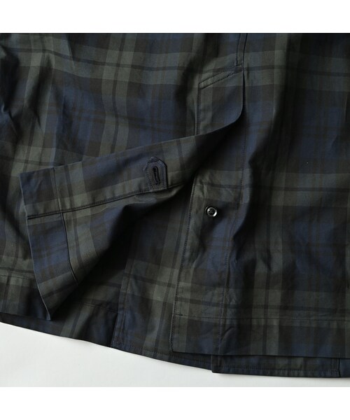 45R（フォーティファイブアール）の「ギャバブルタイルの908ステンカラーコート（ジャケット/アウター・レディース・73-レジメンストライプ/94-ブラックウォッチ・02-S/04-L）」の18枚目の写真