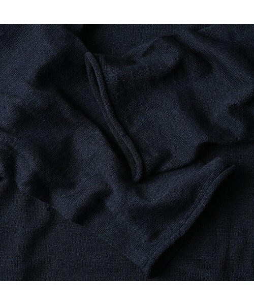45R（フォーティファイブアール）の「ホール超ガーゼの馬セーター（インディゴ）（トップス・レディース・73-影色納戸・00-フリー）」の12枚目の写真