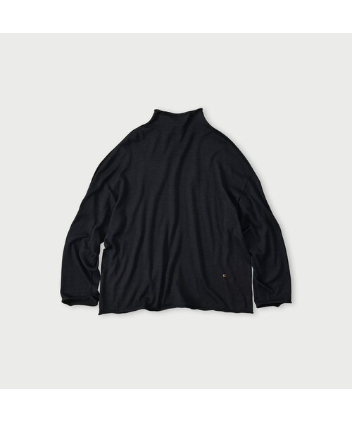 45R（フォーティファイブアール）の「ホール超ガーゼの馬セーター（インディゴ）（トップス・レディース・73-影色納戸・00-フリー）」の2枚目の写真