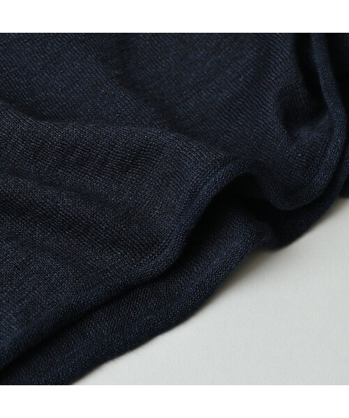 45R（フォーティファイブアール）の「ホール超ガーゼの馬セーター（インディゴ）（トップス・レディース・73-影色納戸・00-フリー）」の13枚目の写真