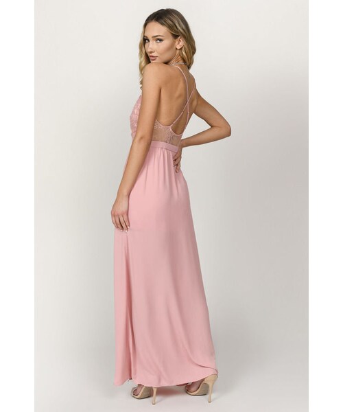 TOBI（-）の「Opposites Attract Cross Back Slit Maxi Dress - Blush（その他・レディース・other）」の7枚目の写真