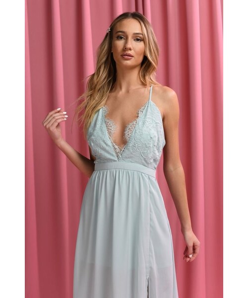 TOBI（-）の「Opposites Attract Cross Back Slit Maxi Dress - Blush（その他・レディース・other）」の2枚目の写真