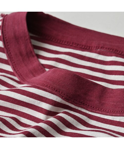 45R(フォーティファイブアール)の「スーピマ天竺の908オーシャンTシャツ(トップス・レディース・53-白×アカ/63-白×グリーン/72-白×ブルー・01-XS/02-S/03-M/04-L)」の17枚目の写真