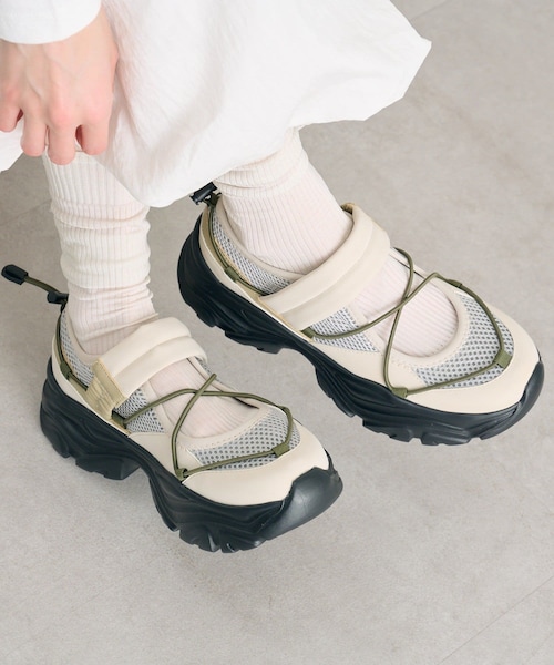 mystic(ミスティック)の「厚底ボリュームシューズ(その他シューズ・レディース・ブラック/カーキ・37/38/36)」の2枚目の写真