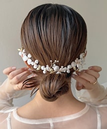 Lattice | 【オケージョン】パールフラワーヘッドアクセ(その他ヘアアクセサリー)
