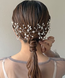 Lattice | 【オケージョン】ストーンフラワーヘッドアクセ(その他ヘアアクセサリー)