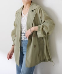 COLLAGE GALLARDAGALANTE | 【軽量200g!】エアーナイロンミドルトレンチコート(トレンチコート)