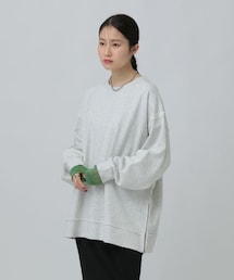 LEPSIM | 裏毛サイドZIPプルオーバー