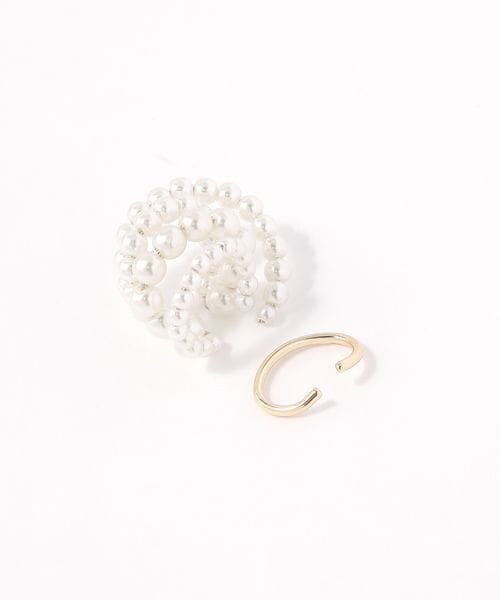 LEPSIM（レプシィム）の「イヤーカフ《2点セット》（その他・パール08/メタル19・ONE SIZE）」の4枚目の写真