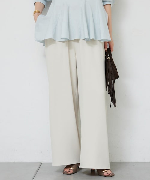 GALLARDAGALANTE（ガリャルダガランテ）の「【近日予約開始】【即戦力パンツ】【3サイズ展開】イージースラックス（スラックス・レディース・ダークブラウン/ライトベージュ/ブラック・1/2/0）」の3枚目の写真