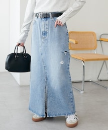 DISCOAT | 【SS先行予約】USコットンクラッシュデニムナロースカート(デニムスカート)