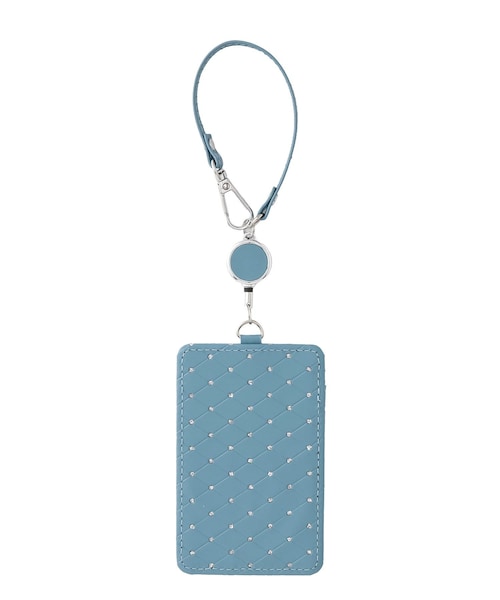 3coins(3coins)の「ラインストーン風パスケース(パスケース・ブラック/ベージュ/ブルー/アイボリー・FREE)」の4枚目の写真