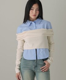 ALAND | 3.3 Field Trip/シャツオフショルニット