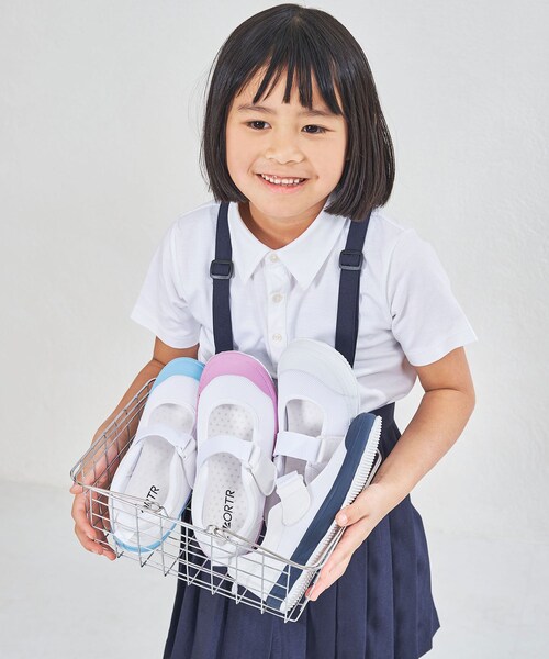 ORiental TRaffic（オリエンタルトラフィック）の「【WEB限定/KIDS】ゴムストラップスクールシューズ/K-533（その他・レディース・ブルー/ネイビー/パープル/ホワイト・16.0cm/16.5cm/17.0cm/17.5cm/18.0cm/18.5cm/19.0cm/19.5cm/20.0cm/20.5cm/21.0cm/21.5cm/22.0cm）」の20枚目の写真