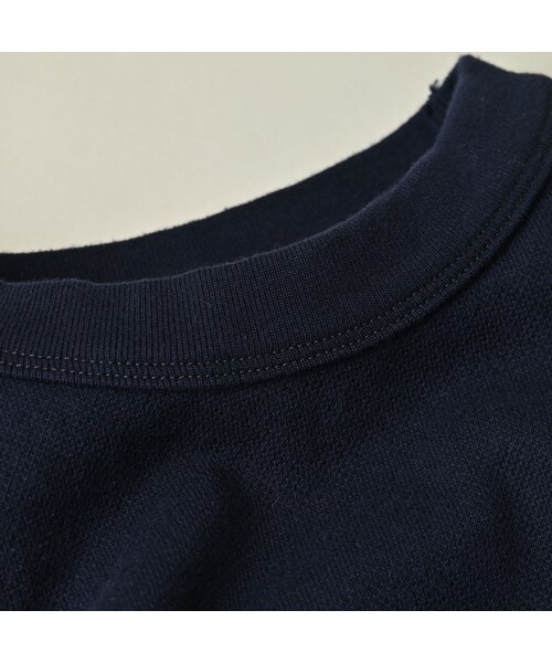 45R(フォーティファイブアール)の「ジャージ無地ジャカードのプチベスト(ジャケット/アウター・レディース・75-ネイビー・00-フリー)」の11枚目の写真