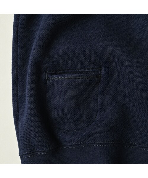 45R(フォーティファイブアール)の「ジャージ無地ジャカードのプチベスト(ジャケット/アウター・レディース・75-ネイビー・00-フリー)」の12枚目の写真