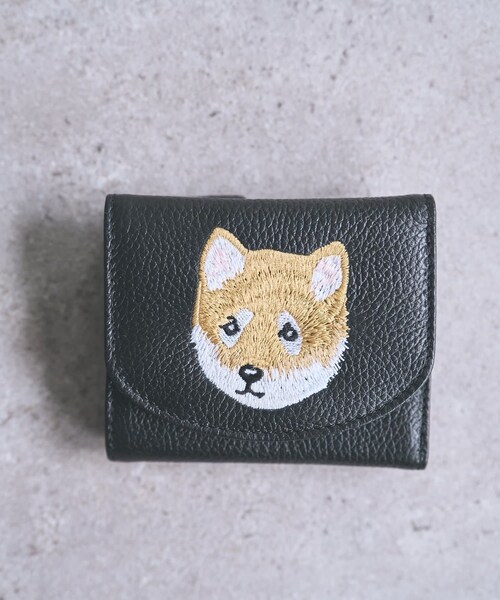 BEARDSLEY（ビアズリー）の「Dog刺繍ウォレット（財布・レディース・ブラック/ブラックその他1/ブラックその他2/ブラックその他3・F）」の3枚目の写真