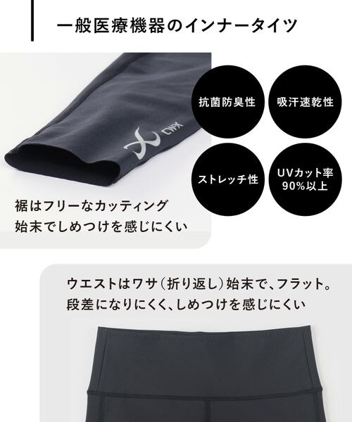 WACOAL（ワコール）の「一般医療機器 ＆RECOVERY リカバリーウェア インナータイツ/RZY309（その他・レディース・BL_ブラック・S/M/L/LL）」の4枚目の写真