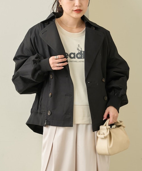 CIAOPANIC TYPY(チャオパニックティピー)の「【2WAY】ZIP切替トレンチコート(トレンチコート・レディース・ブラック/アイボリー/ベージュ・ONE)」の1枚目の写真