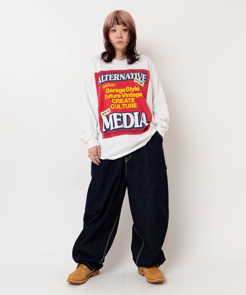 【ホワイト】M2620 バナープリントロンT M2620 バナープリントロンT(M ホワイト): トップス - RNA ONLINE STORE