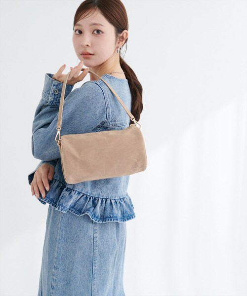 natural couture（ナチュラルクチュール）の「コロコロミニバッグ（ハンドバッグ・レディース・シルバー/ブラック/ベージュ/ブルー・FREE）」の3枚目の写真