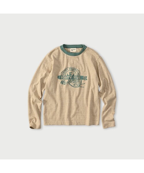 45R（フォーティファイブアール）の「ロゴジャカードの908クレリックＴシャツ（トップス・レディース・11-ボーンホワイトトップ�A/12-ボーンホワイトトップ/13-リネンベージュトップ/24-グレートップ/72-Umiiブルー・01-XS/02-S/03-M/04-L）」の3枚目の写真