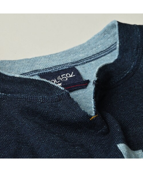45R（フォーティファイブアール）の「リバーシブルジャカードの908Tシャツ（インディゴ）（トップス・レディース・74-インディゴ R45・02-S/03-M/04-L）」の16枚目の写真