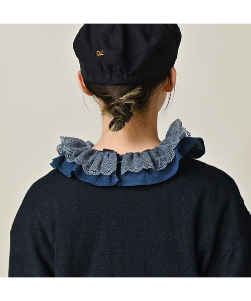 45R（フォーティファイブアール）の「リバーシブルジャカードの908Tシャツ（インディゴ）（トップス・レディース・74-インディゴ R45・02-S/03-M/04-L）」の13枚目の写真