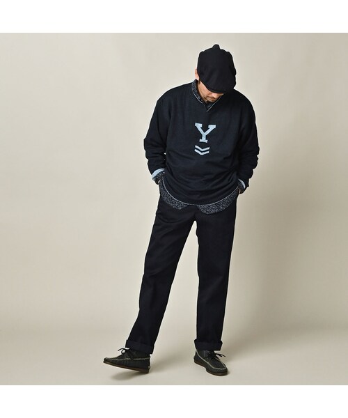 45R（フォーティファイブアール）の「リバーシブルジャカードの908Tシャツ（インディゴ）（トップス・レディース・74-インディゴ R45・02-S/03-M/04-L）」の4枚目の写真