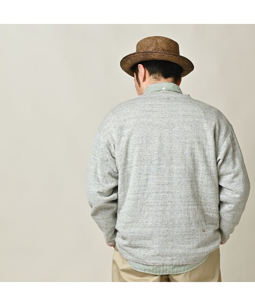 45R（フォーティファイブアール）の「リバーシブルジャカードの908Tシャツ（トップス・レディース・12-ボーンホワイトトップ/13-リネンベージュトップ/24-グレートップ/72-Umiiブルー・02-S/03-M/04-L）」の13枚目の写真