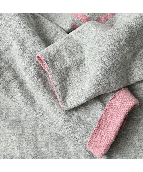 45R（フォーティファイブアール）の「リバーシブルジャカードの908Tシャツ（トップス・レディース・12-ボーンホワイトトップ/13-リネンベージュトップ/24-グレートップ/72-Umiiブルー・02-S/03-M/04-L）」の21枚目の写真