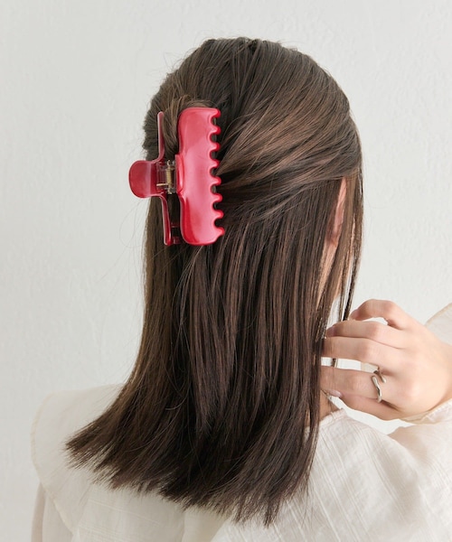 mystic（ミスティック）の「カラーヘアクリップ（その他ヘアアクセサリー・レディース・ベージュ/レッド・ONE）」の2枚目の写真