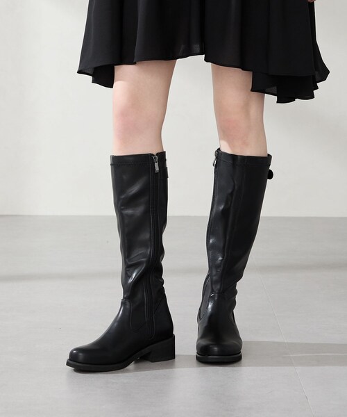 ORiental TRaffic（オリエンタルトラフィック）の「ピタ心地ストレッチロングブーツ/51502（その他・レディース・ブラック/ブラウン・S/M/L/LL）」の4枚目の写真