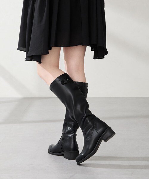 ORiental TRaffic（オリエンタルトラフィック）の「ピタ心地ストレッチロングブーツ/51502（その他・レディース・ブラック/ブラウン・S/M/L/LL）」の5枚目の写真