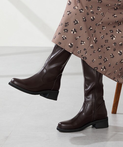 ORiental TRaffic（オリエンタルトラフィック）の「ピタ心地ストレッチロングブーツ/51502（その他・レディース・ブラック/ブラウン・S/M/L/LL）」の13枚目の写真