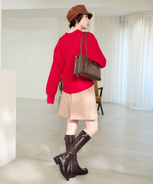 ORiental TRaffic（オリエンタルトラフィック）の「ピタ心地ストレッチロングブーツ/51502（その他・レディース・ブラック/ブラウン・S/M/L/LL）」の21枚目の写真