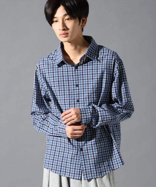 ALAND(エーランド)の「LAND MUSEUM/チェックチョーカー長袖シャツ(トップス・ブラック(19)/ネイビー(88)・M/L)」の13枚目の写真